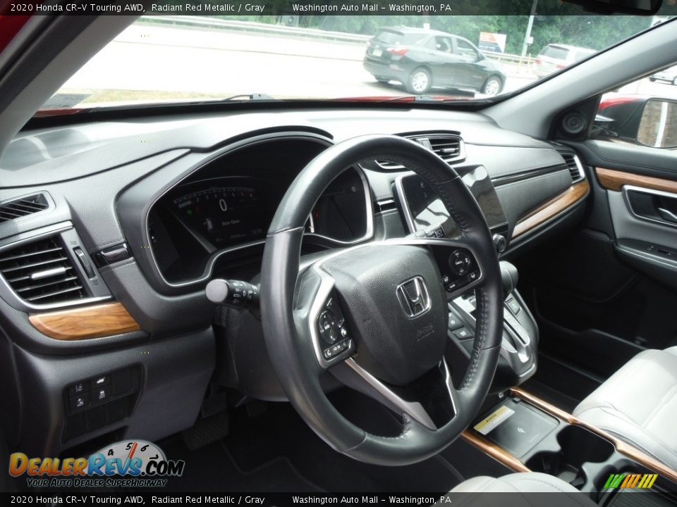 2020 Honda CR-V Touring AWD Radiant Red Metallic / Gray Photo #21