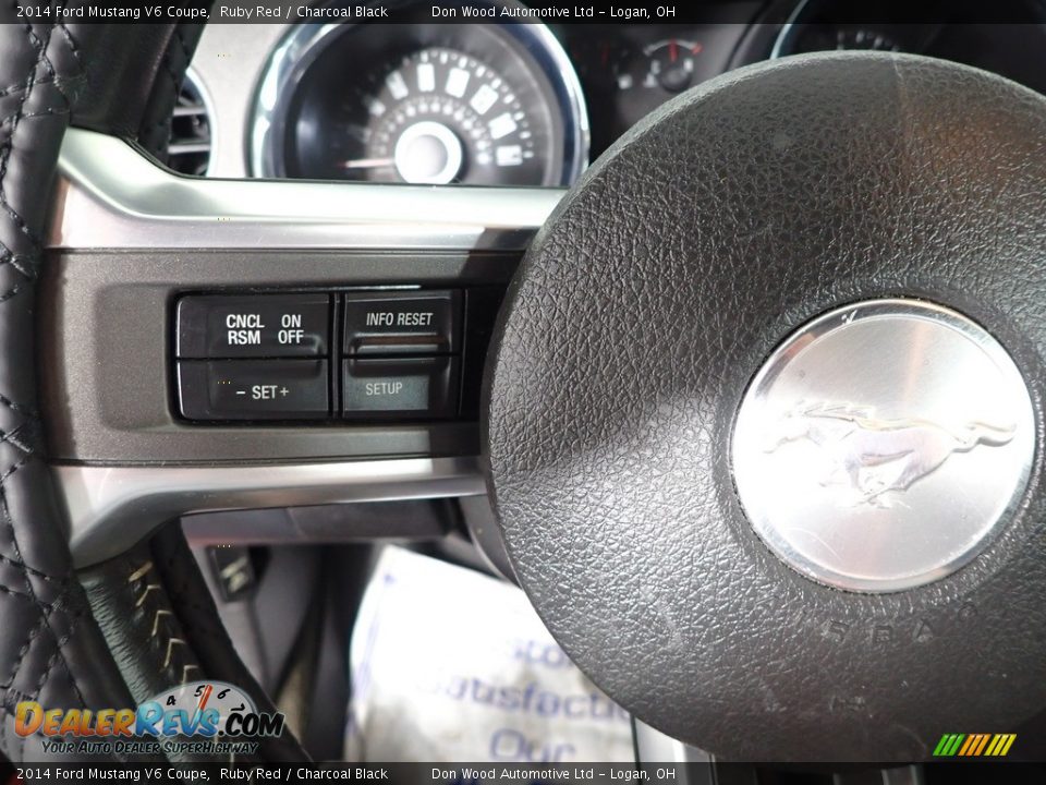 2014 Ford Mustang V6 Coupe Ruby Red / Charcoal Black Photo #14
