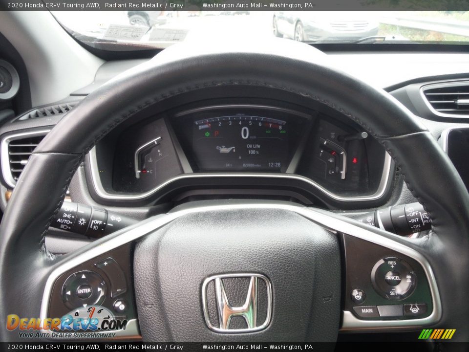 2020 Honda CR-V Touring AWD Radiant Red Metallic / Gray Photo #26