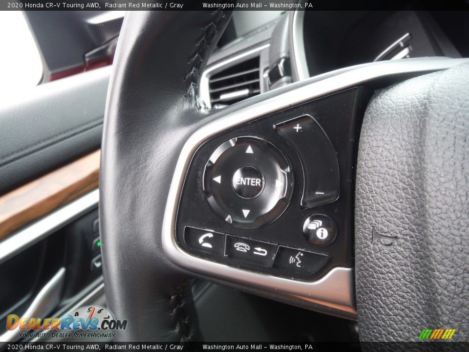 2020 Honda CR-V Touring AWD Radiant Red Metallic / Gray Photo #27