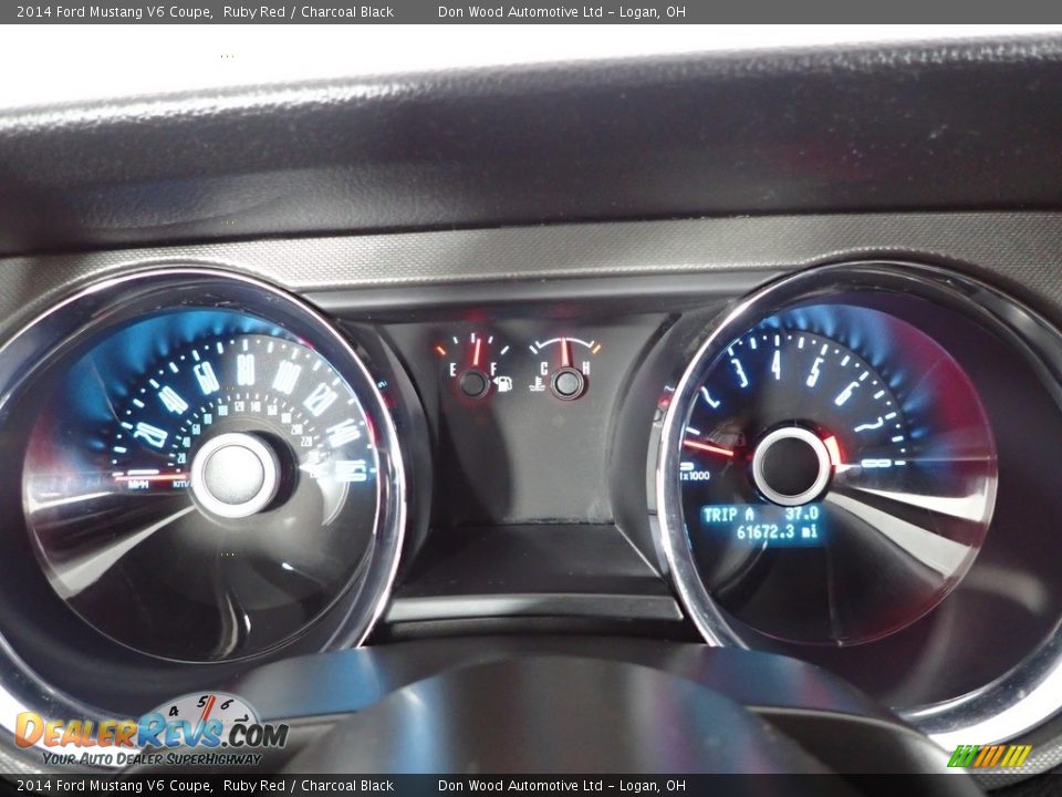 2014 Ford Mustang V6 Coupe Ruby Red / Charcoal Black Photo #16