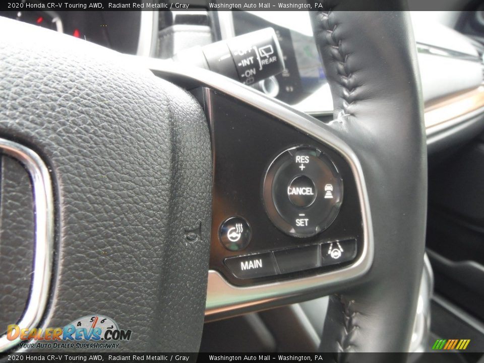 2020 Honda CR-V Touring AWD Radiant Red Metallic / Gray Photo #28