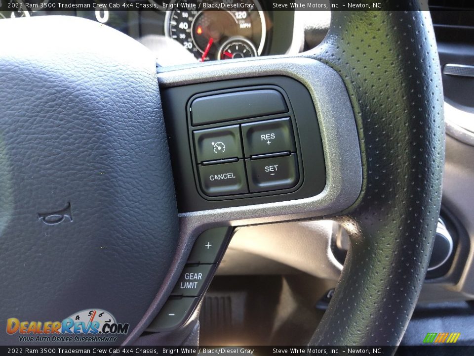 2022 Ram 3500 Tradesman Crew Cab 4x4 Chassis Bright White / Black/Diesel Gray Photo #21