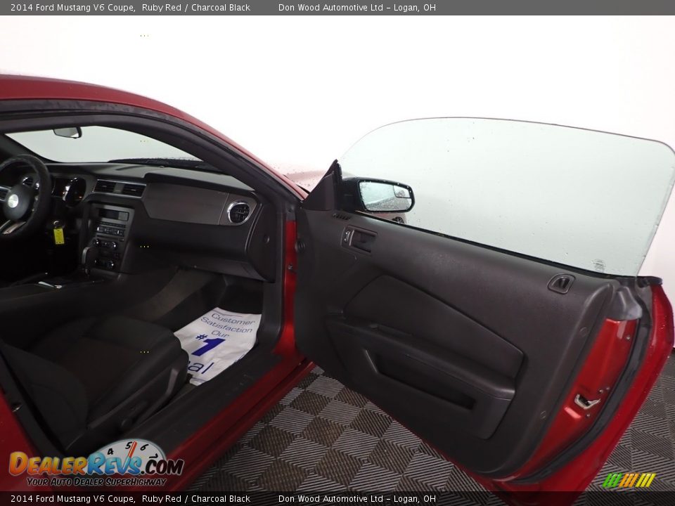 2014 Ford Mustang V6 Coupe Ruby Red / Charcoal Black Photo #22