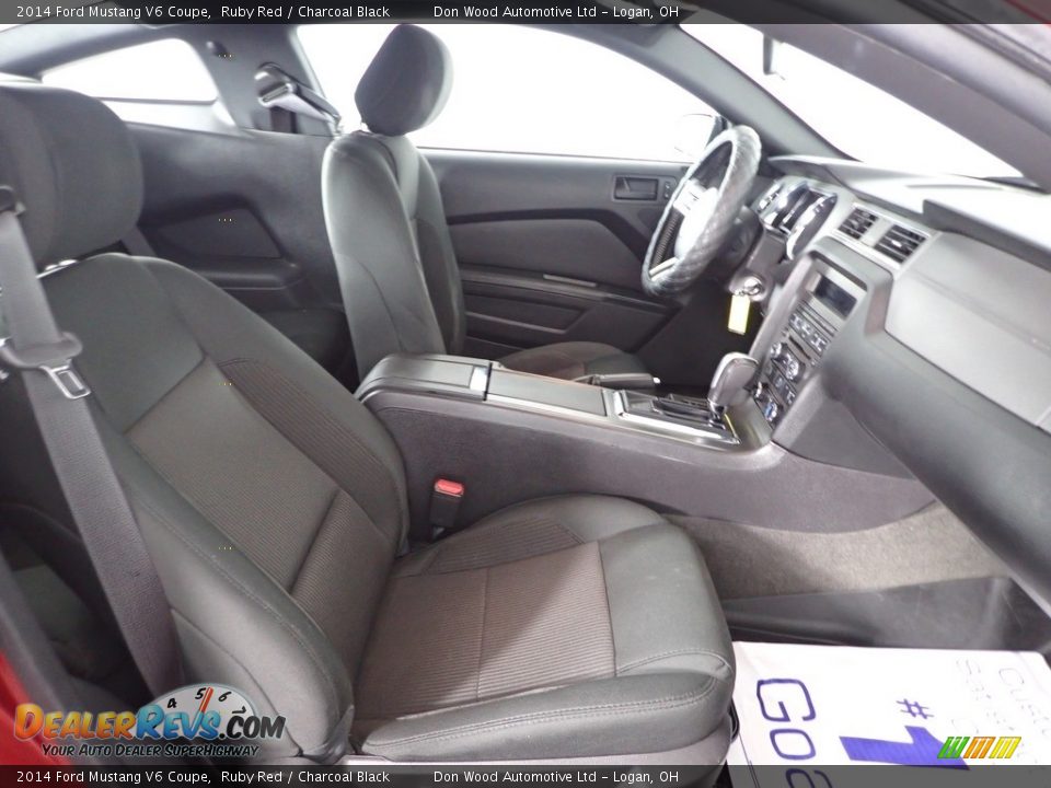 2014 Ford Mustang V6 Coupe Ruby Red / Charcoal Black Photo #23
