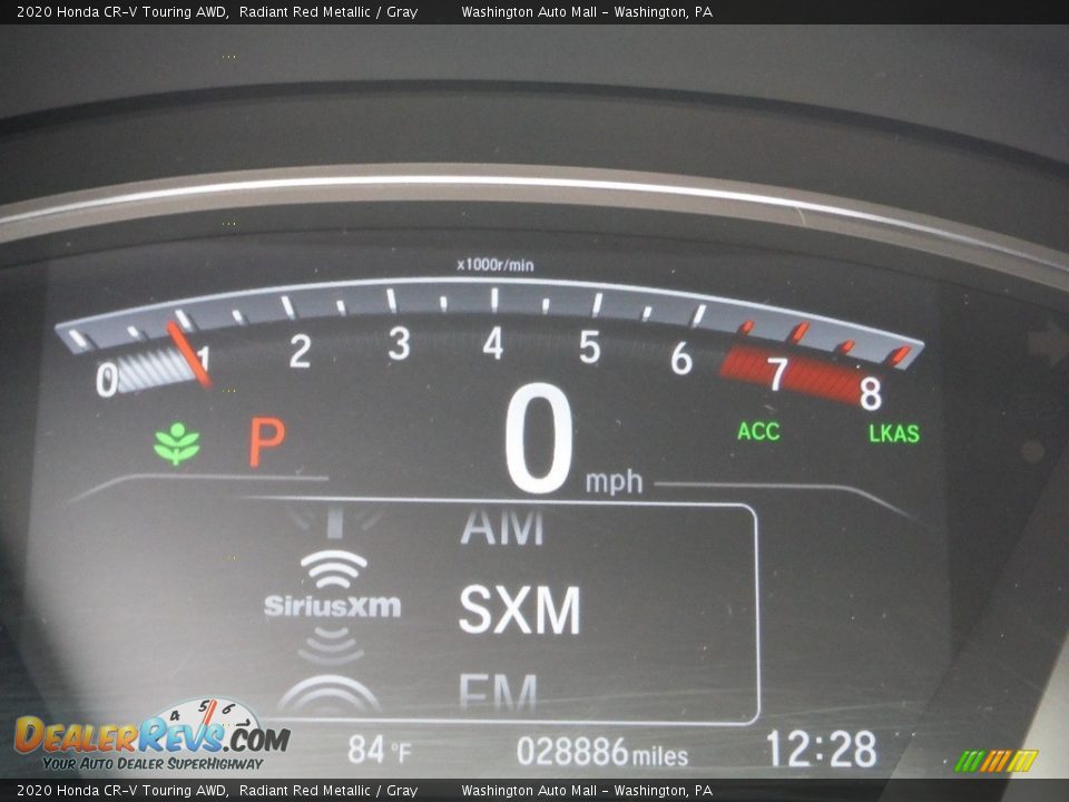 2020 Honda CR-V Touring AWD Radiant Red Metallic / Gray Photo #35