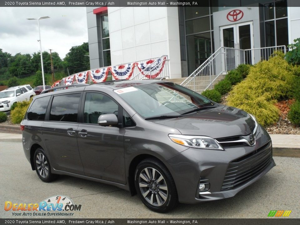 2020 Toyota Sienna Limited AWD Predawn Gray Mica / Ash Photo #1