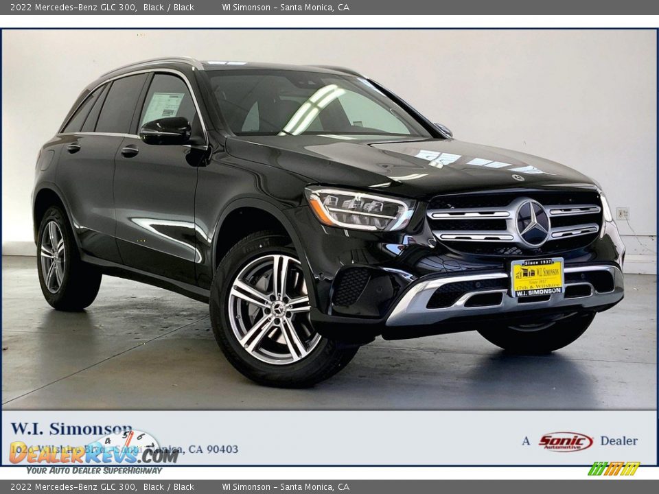 2022 Mercedes-Benz GLC 300 Black / Black Photo #1