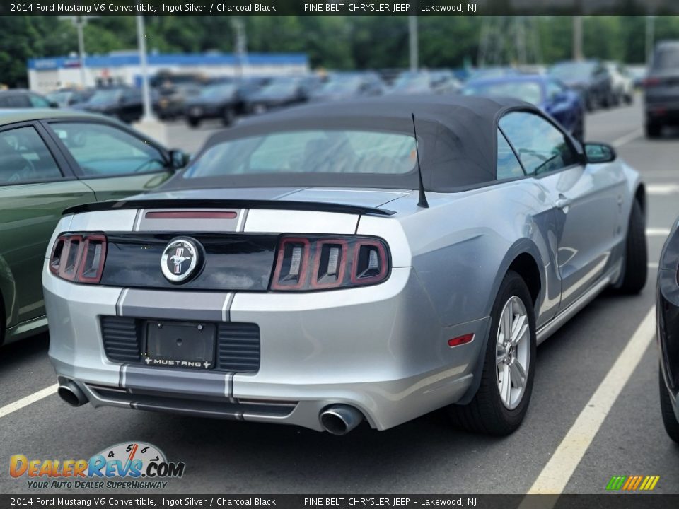 2014 Ford Mustang V6 Convertible Ingot Silver / Charcoal Black Photo #4