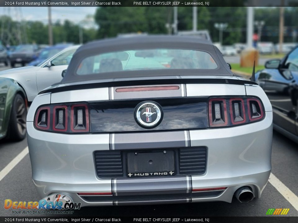 2014 Ford Mustang V6 Convertible Ingot Silver / Charcoal Black Photo #5