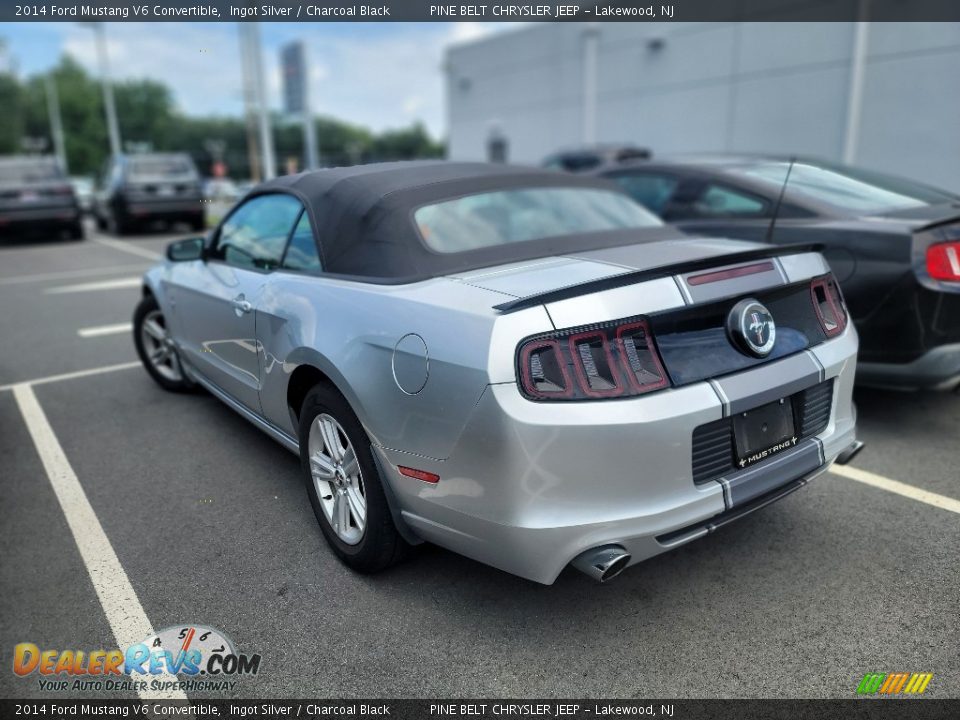 2014 Ford Mustang V6 Convertible Ingot Silver / Charcoal Black Photo #6