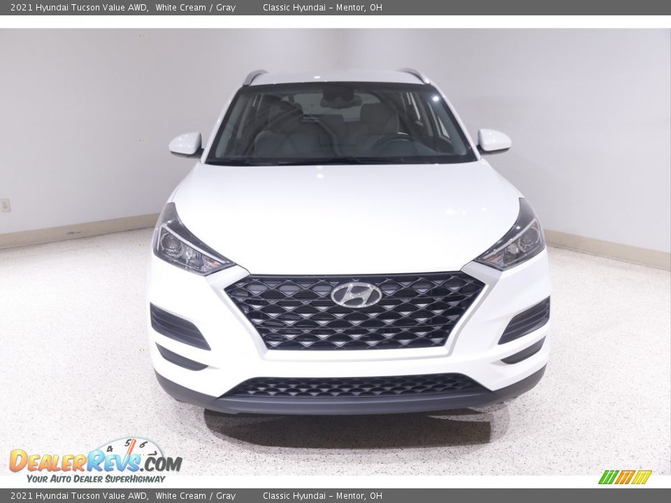 2021 Hyundai Tucson Value AWD White Cream / Gray Photo #2