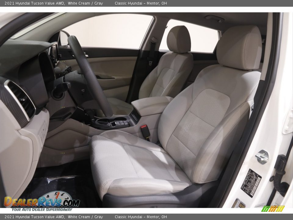 2021 Hyundai Tucson Value AWD White Cream / Gray Photo #5