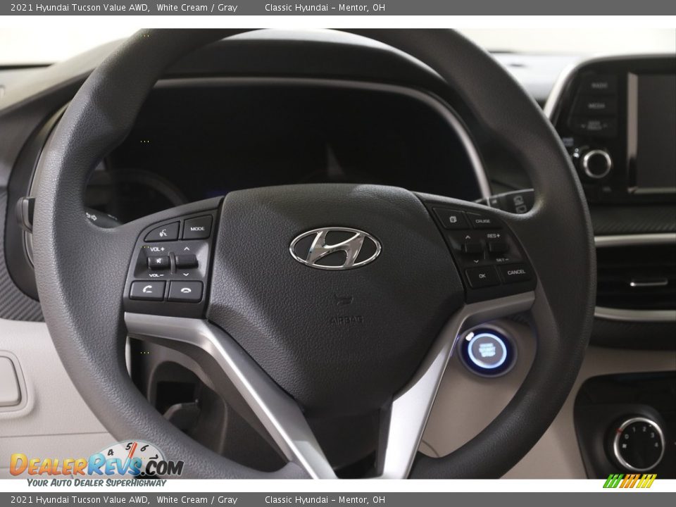 2021 Hyundai Tucson Value AWD White Cream / Gray Photo #7
