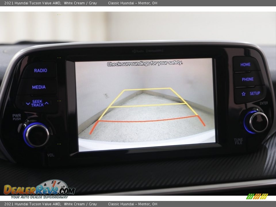 2021 Hyundai Tucson Value AWD White Cream / Gray Photo #11