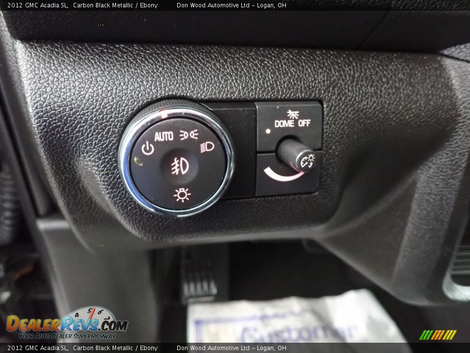 2012 GMC Acadia SL Carbon Black Metallic / Ebony Photo #13