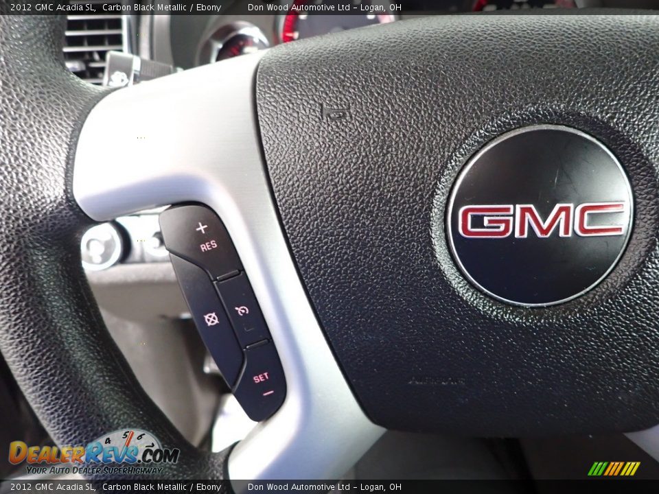 2012 GMC Acadia SL Carbon Black Metallic / Ebony Photo #14