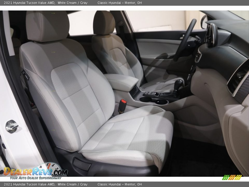 2021 Hyundai Tucson Value AWD White Cream / Gray Photo #14