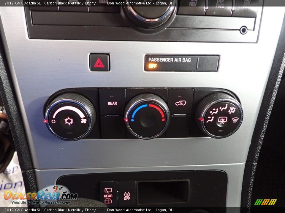 2012 GMC Acadia SL Carbon Black Metallic / Ebony Photo #18