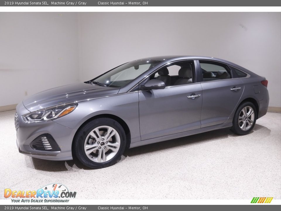 2019 Hyundai Sonata SEL Machine Gray / Gray Photo #3