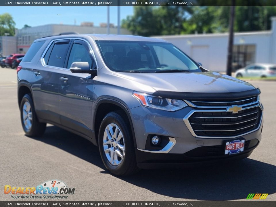 2020 Chevrolet Traverse LT AWD Satin Steel Metallic / Jet Black Photo #22