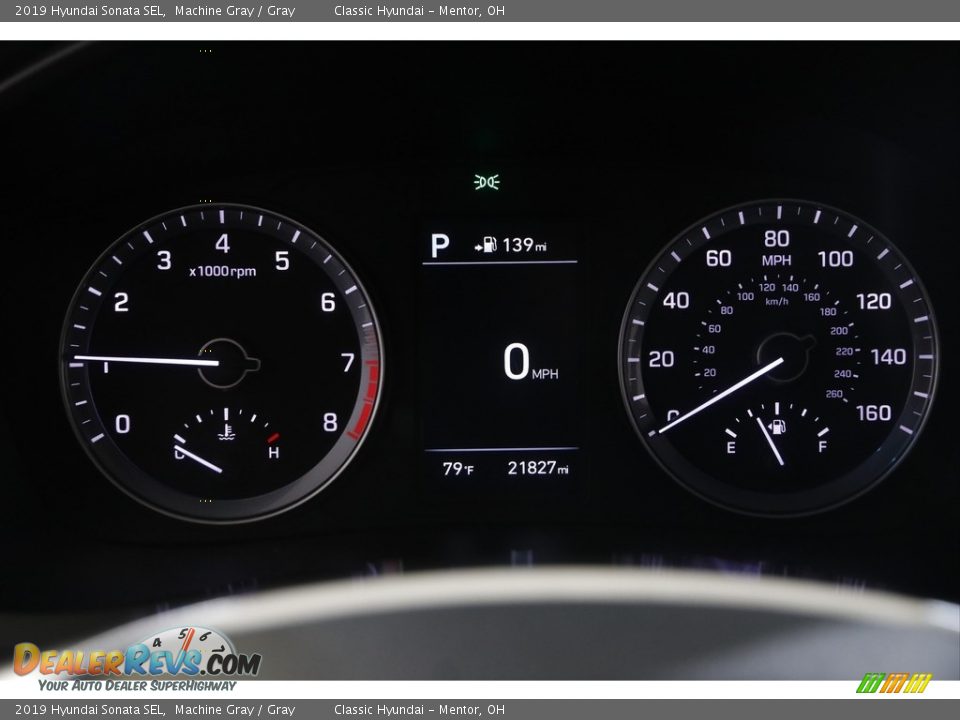 2019 Hyundai Sonata SEL Machine Gray / Gray Photo #8
