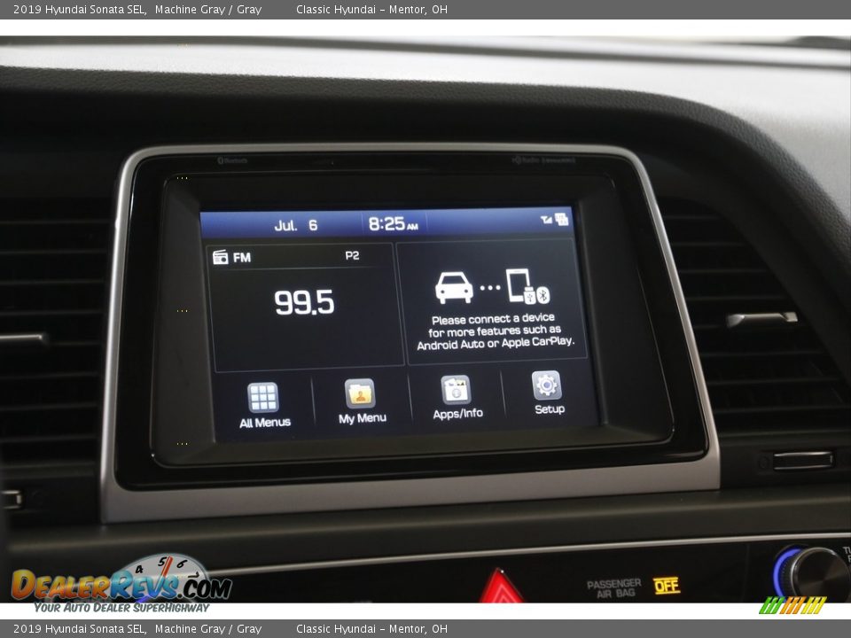 2019 Hyundai Sonata SEL Machine Gray / Gray Photo #10