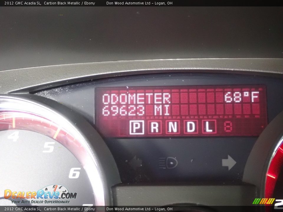 2012 GMC Acadia SL Carbon Black Metallic / Ebony Photo #32