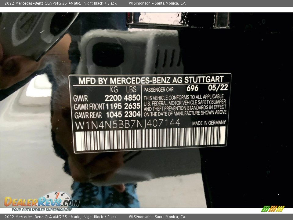 2022 Mercedes-Benz GLA AMG 35 4Matic Night Black / Black Photo #11