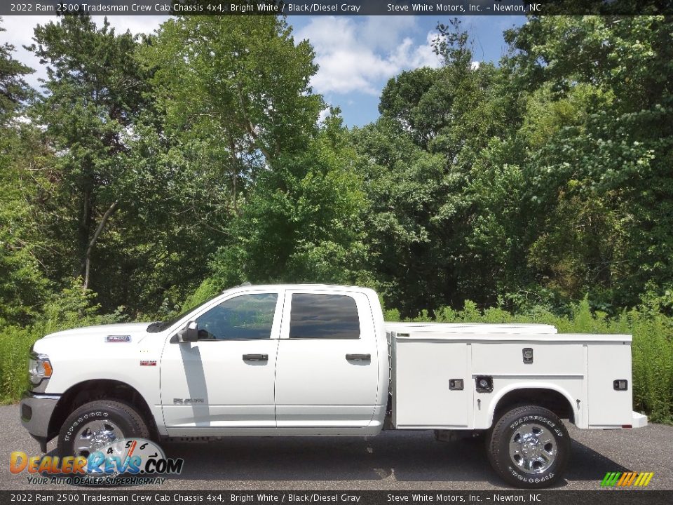 2022 Ram 2500 Tradesman Crew Cab Chassis 4x4 Bright White / Black/Diesel Gray Photo #1