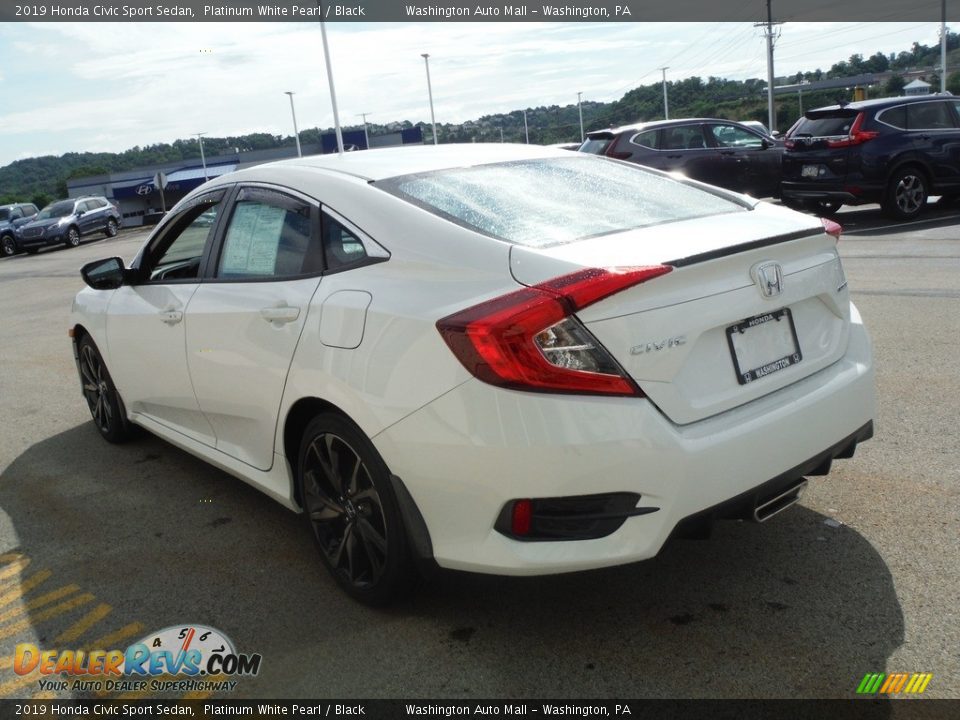 2019 Honda Civic Sport Sedan Platinum White Pearl / Black Photo #8
