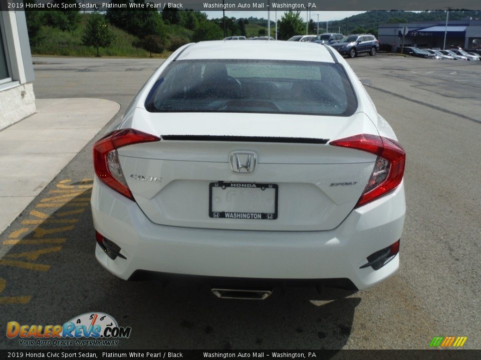 2019 Honda Civic Sport Sedan Platinum White Pearl / Black Photo #9