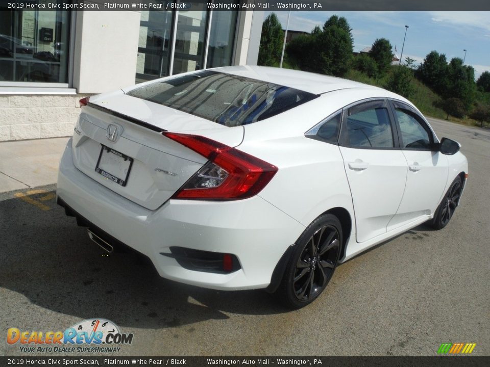 2019 Honda Civic Sport Sedan Platinum White Pearl / Black Photo #10