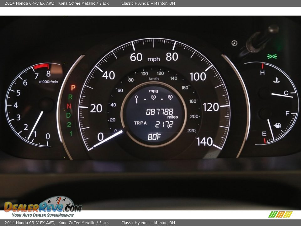 2014 Honda CR-V EX AWD Kona Coffee Metallic / Black Photo #8