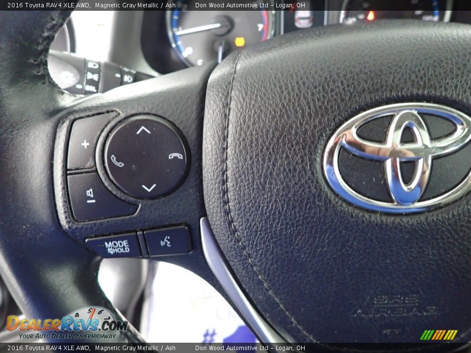 2016 Toyota RAV4 XLE AWD Magnetic Gray Metallic / Ash Photo #17