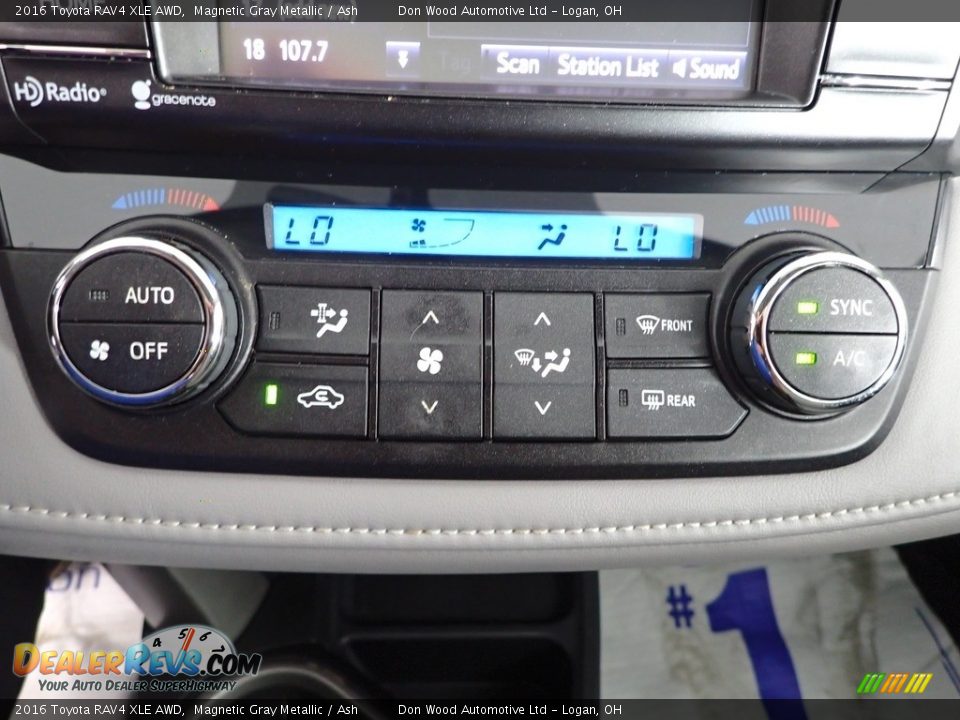 2016 Toyota RAV4 XLE AWD Magnetic Gray Metallic / Ash Photo #20