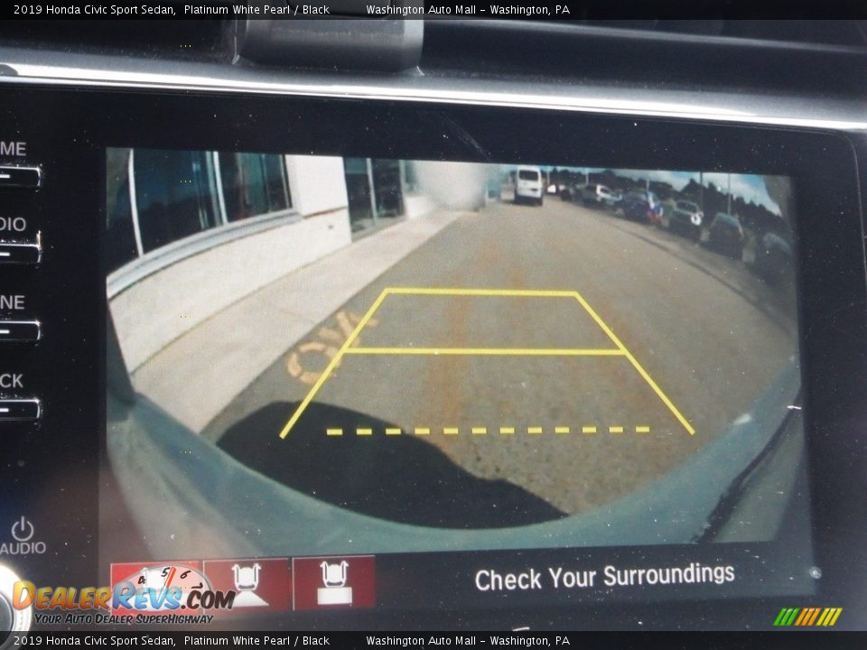 2019 Honda Civic Sport Sedan Platinum White Pearl / Black Photo #21
