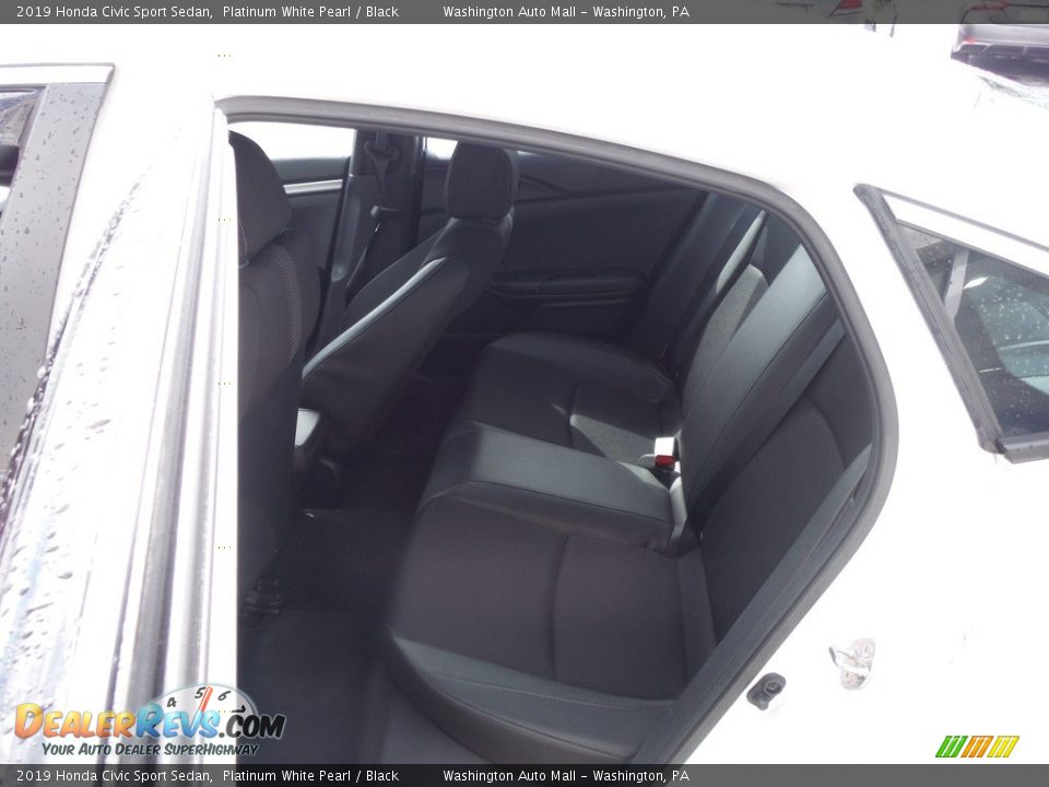 2019 Honda Civic Sport Sedan Platinum White Pearl / Black Photo #24