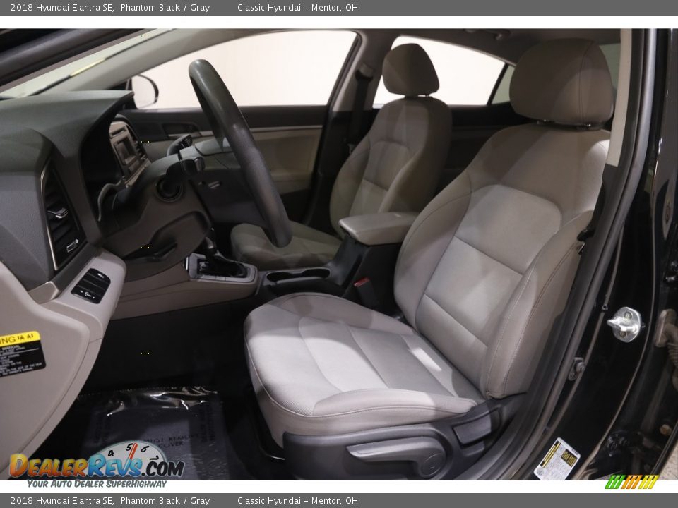 2018 Hyundai Elantra SE Phantom Black / Gray Photo #5