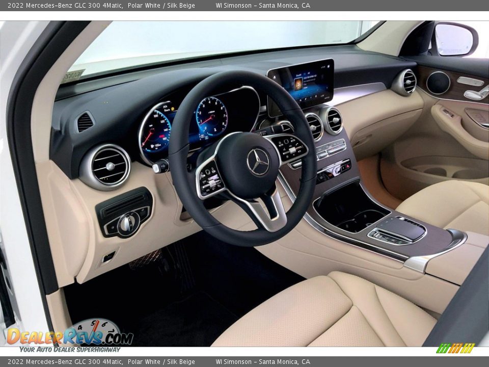 2022 Mercedes-Benz GLC 300 4Matic Polar White / Silk Beige Photo #4