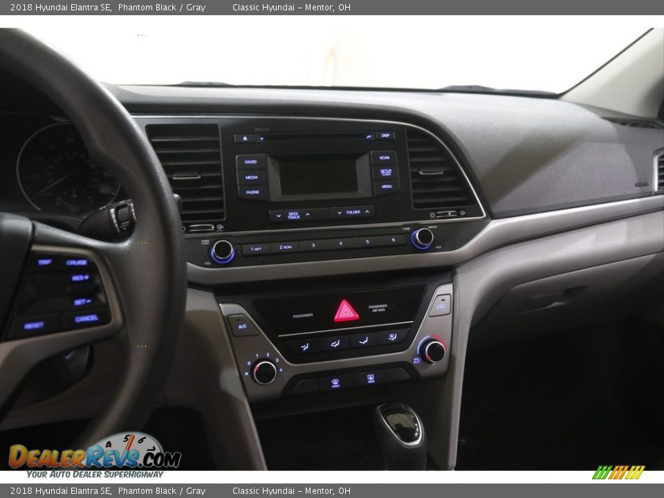 2018 Hyundai Elantra SE Phantom Black / Gray Photo #9