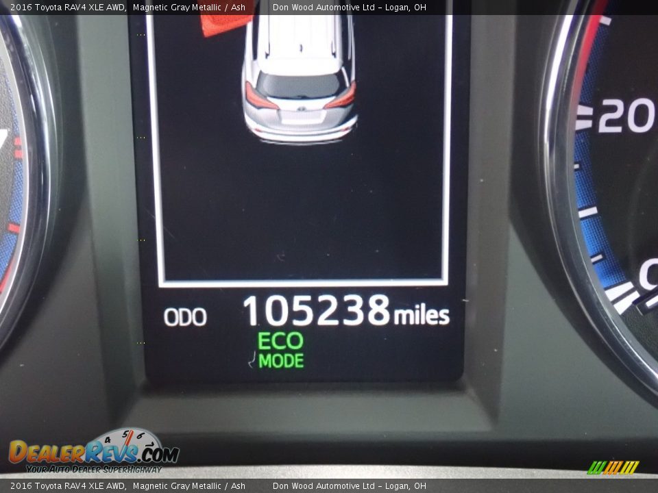 2016 Toyota RAV4 XLE AWD Magnetic Gray Metallic / Ash Photo #31
