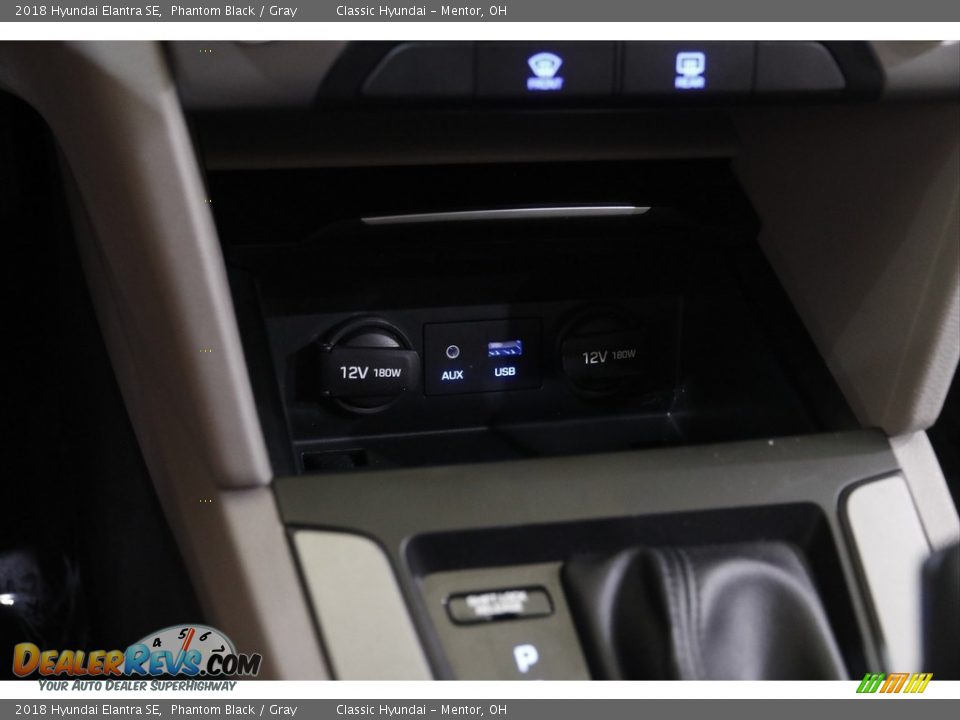 2018 Hyundai Elantra SE Phantom Black / Gray Photo #13