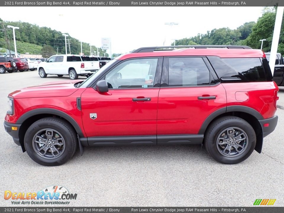 2021 Ford Bronco Sport Big Bend 4x4 Rapid Red Metallic / Ebony Photo #2