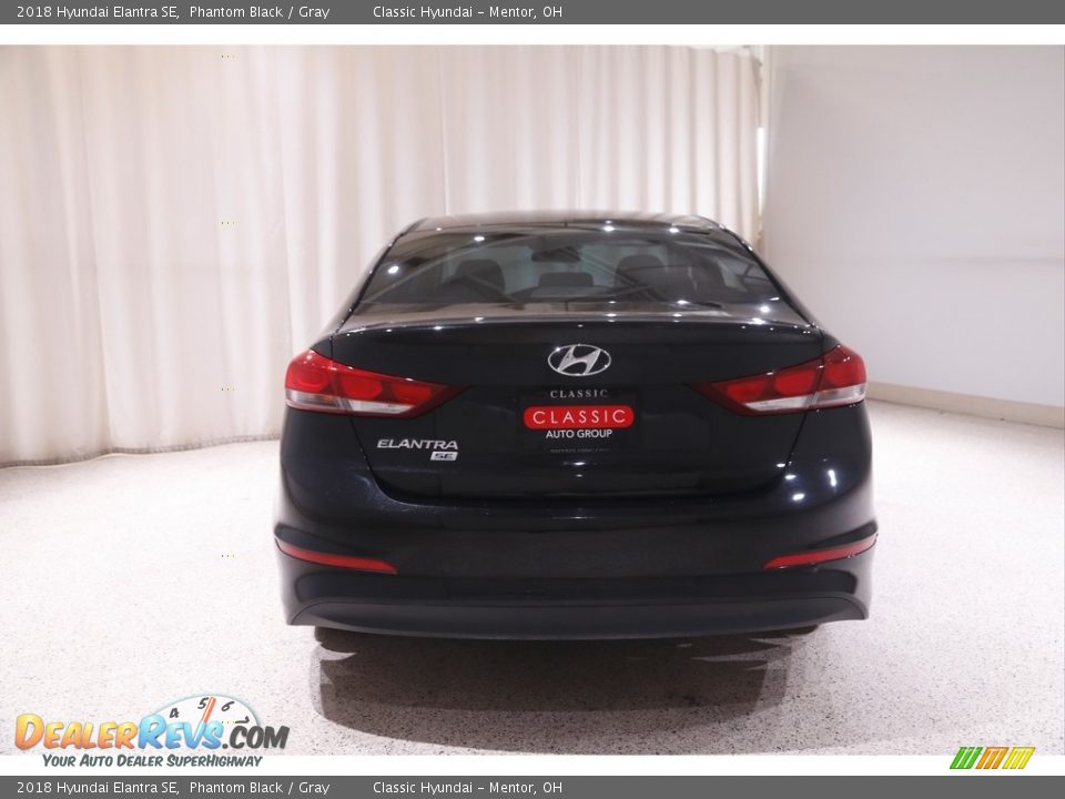 2018 Hyundai Elantra SE Phantom Black / Gray Photo #17