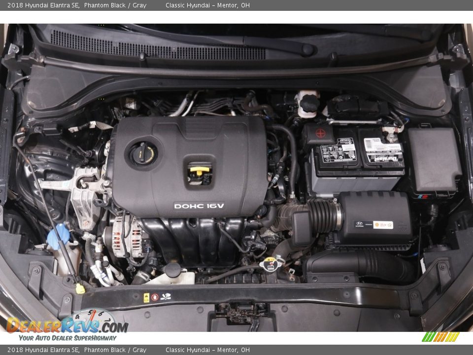2018 Hyundai Elantra SE Phantom Black / Gray Photo #18