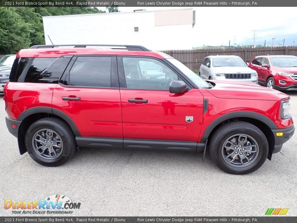 2021 Ford Bronco Sport Big Bend 4x4 Rapid Red Metallic / Ebony Photo #7