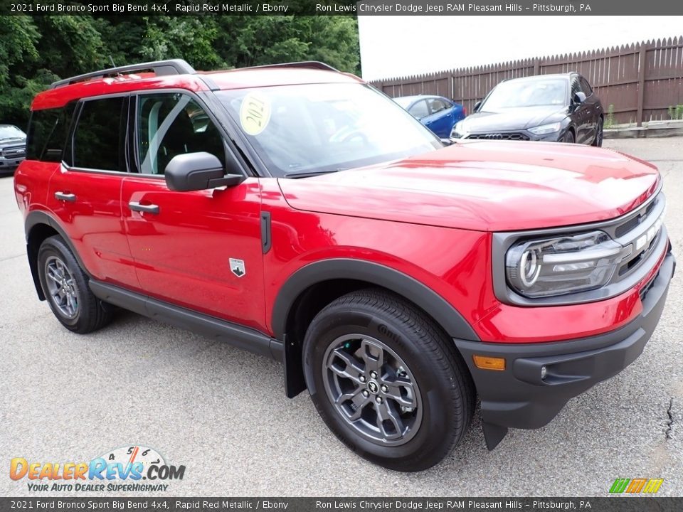 2021 Ford Bronco Sport Big Bend 4x4 Rapid Red Metallic / Ebony Photo #8