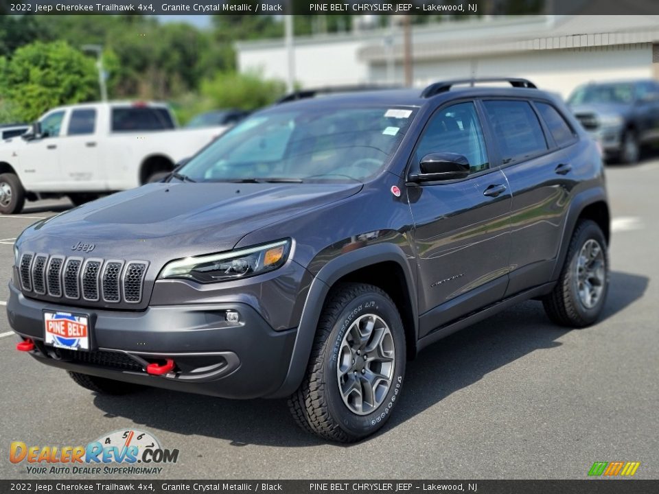 2022 Jeep Cherokee Trailhawk 4x4 Granite Crystal Metallic / Black Photo #1