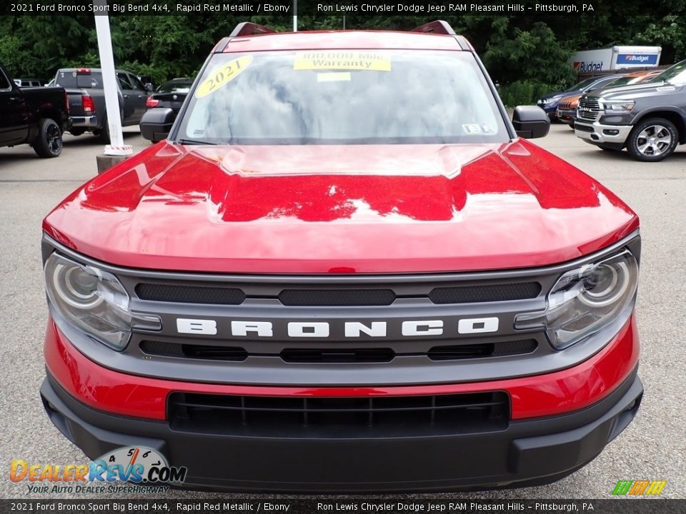 2021 Ford Bronco Sport Big Bend 4x4 Rapid Red Metallic / Ebony Photo #9